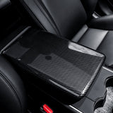 FACIA Dry Carbon Fiber Armrest Box Trim Cover for Cybertrunk