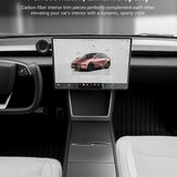 FACIA Dry Carbon Fiber Center Console Cover For Model Y Juniper / Model 3 Highland / Model YL