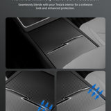 FACIA Dry Carbon Fiber Center Console Cover For Model Y Juniper / Model 3 Highland / Model YL
