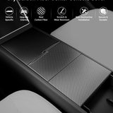 FACIA Dry Carbon Fiber Center Console Cover For Model Y Juniper / Model 3 Highland / Model YL