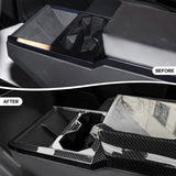 FACIA Dry Carbon Fiber Center Console Cup Holder for Cybertruck