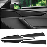 FACIA Dry Carbon Fiber Door Panel Trim Covers for Model Y Juniper