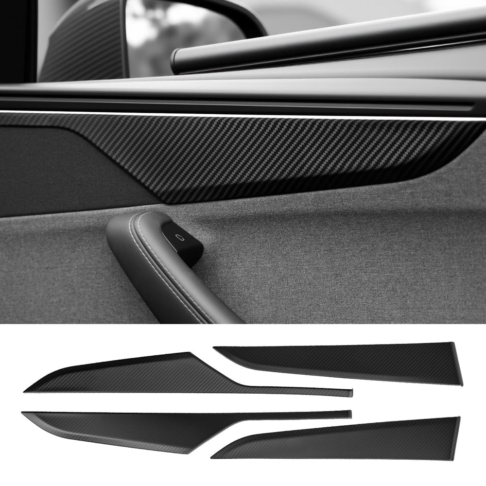 FACIA Dry Carbon Fiber Door Panel Trim Covers for Model Y Juniper