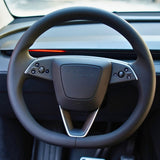 FACIA Dry Carbon Fiber Steering Wheel Trim Cover for Model 3 Highland / Model Y Juniper (3 Pieces)