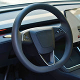 FACIA Dry Carbon Fiber Steering Wheel Trim Cover for Model 3 Highland / Model Y Juniper (3 Pieces)