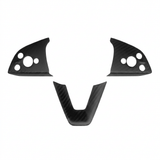 FACIA Dry Carbon Fiber Steering Wheel Trim Cover for Model 3 Highland / Model Y Juniper (3 Pieces)