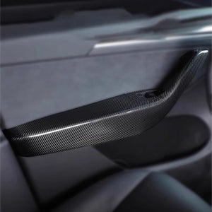 FACIA Dry Carbon Fibre Door Armrest Covers for Tesla Model Y / Model Y Juniper
