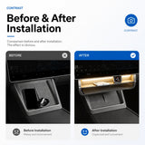 FACIA Dual-Layer Tray Under Screen Storage Box with LED Light for Model 3 Highland / Y Juniper