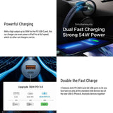 FACIA Dual-Port Fast Car Charger PD 3.0 + QC 3.0 30W Output Ultra-Compact Design