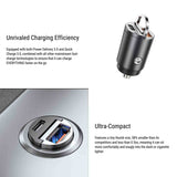FACIA Dual-Port Fast Car Charger PD 3.0 + QC 3.0 30W Output Ultra-Compact Design