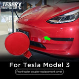 FACIA Front Bumper Tow Hole Tow Hitch Cover OEM for Tesla Model 3
