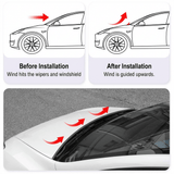 FACIA Front Hood Seal and Wind Deflector for Model 3/ Y/ S/ X TPE Frunk Weather Stripping