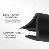 FACIA Front Hood Seal and Wind Deflector for Model 3/ Y/ S/ X TPE Frunk Weather Stripping