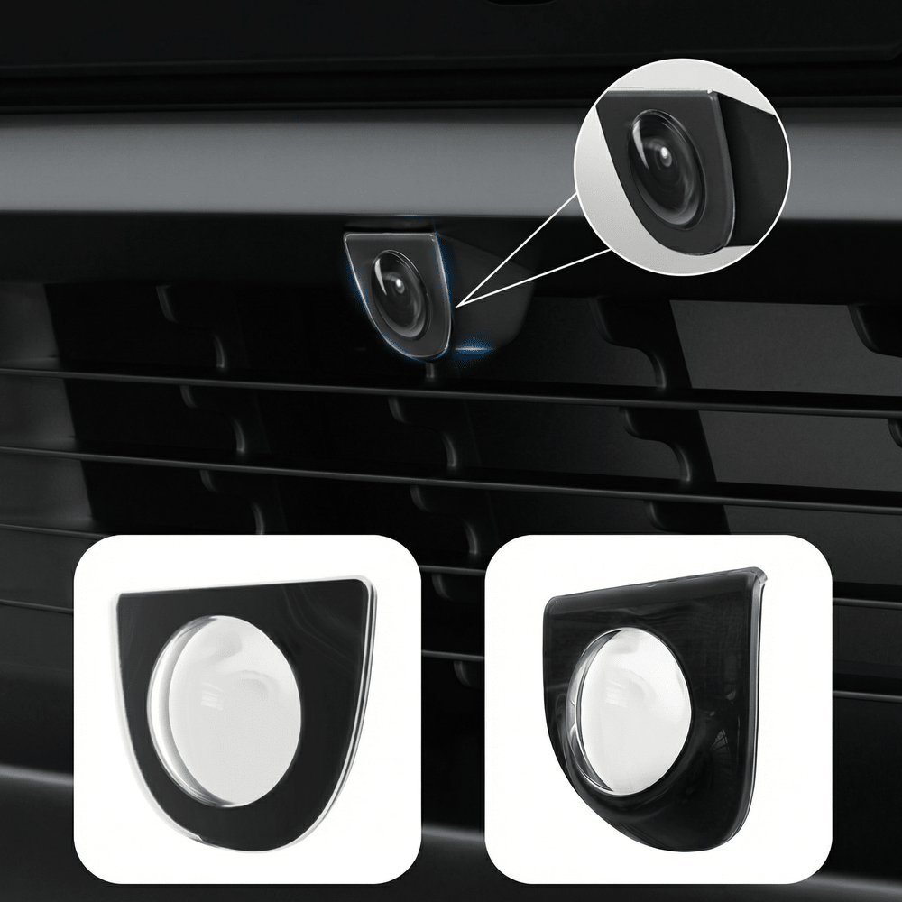 FACIA Front and Rear Camera Lens Protective Covers for Model Y Juniper 2025.03+ Protection and Anti-Glare Vision Guard