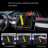 FACIA Front and Rear Display Tempered Glass Screen Protector for Model Y Juniper / 3 Highland