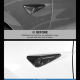 FACIA Full Side Camera Covers for Tesla Model 3 / Y Carbon Fiber Exterior Mods