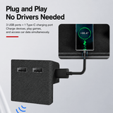 FACIA Glove Box USB Docking Station for Model Y Juniper and Model 3 Highland 4 Ports Plug-and-Play