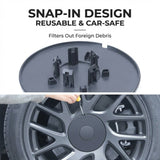 FACIA 18¡° Photon Wheels Half-Rim Hub Center Caps for Model 3 Highland (2024+) Tesery