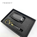 FACIA Handmade Leather Keychain for Tesla Model 3/Y