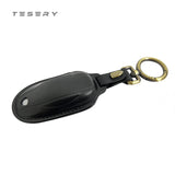 FACIA Handmade Leather Keychain for Tesla Model 3/Y