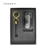 FACIA Handmade Leather Keychain for Tesla Model 3/Y
