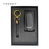 FACIA Handmade Leather Keychain for Tesla Model 3/Y