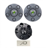 FACIA Hub Center Caps for Tesla Model 3 Highland (2024+) 18 inches Photon Wheels Threaded Style Tesery