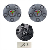 FACIA Hub Center Caps for Tesla Model 3 Highland (2024+) 18 inches Photon Wheels Threaded Style Tesery