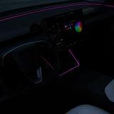 FACIA Laser-Carved Ambient Light for Model Y Juniper / YL Wireless Charging Port TESERY
