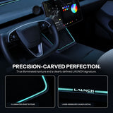 FACIA Laser-Carved Ambient Light for Model Y Juniper / YL Wireless Charging Port TESERY