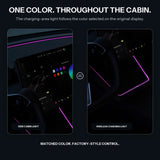FACIA Laser-Carved Ambient Light for Model Y Juniper / YL Wireless Charging Port TESERY