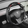 FACIA LED Carbon Fiber Steering Wheel with Lights for Tesla Model 3 / Y Style 4