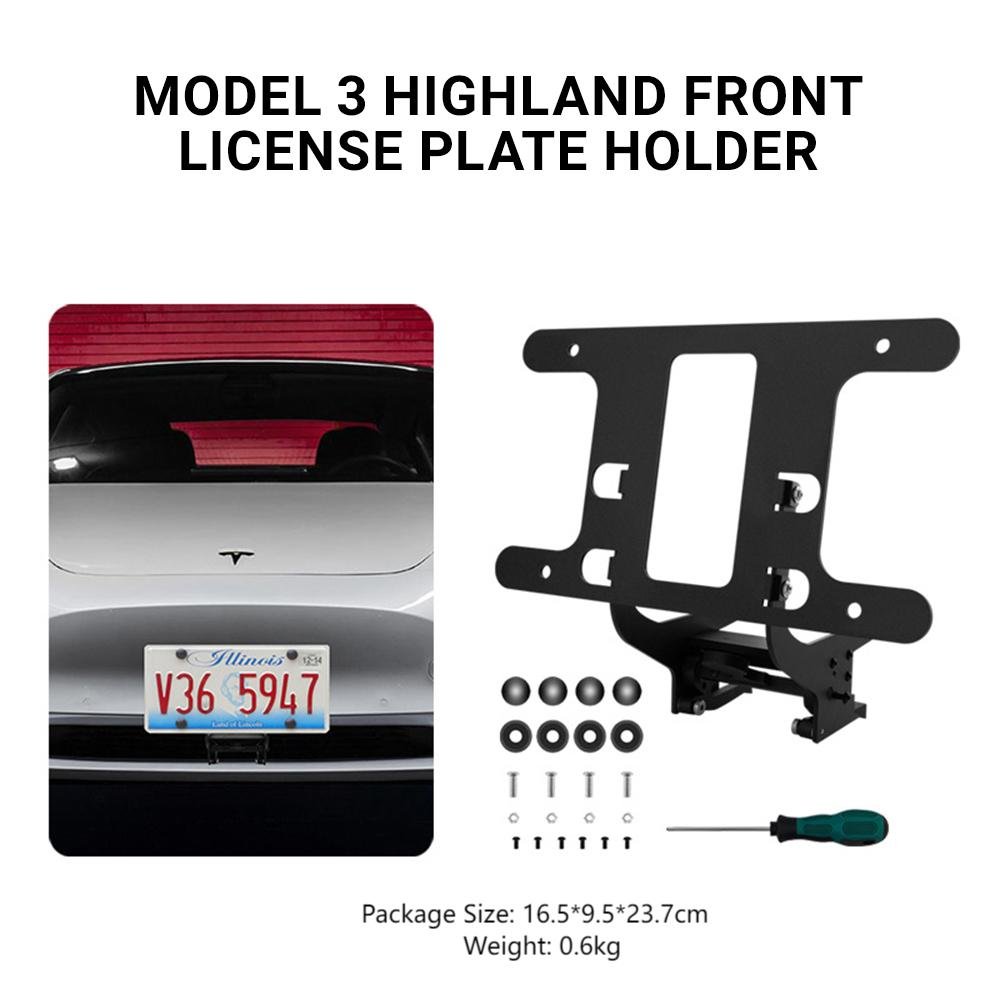 FACIA Model 3 Highland US Standard License Plate Holder Aluminum Bracket