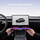 FACIA Model 3 Highland/Model Y Juniper Under Screen Crystal Dock  3-in-1 Ambient Light, Aromatherapy and USB Fast Charging