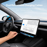 FACIA Model 3 Highland/Model Y Juniper Under Screen Crystal Dock  3-in-1 Ambient Light, Aromatherapy and USB Fast Charging