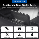 FACIA Model 3 / Y Display Cover Dry Carbon Fiber Interior Mods