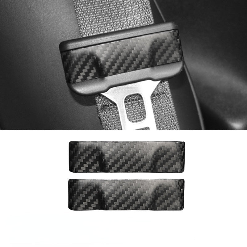 FACIA Model 3 / Y Seat Belt Buckle Cover Trim Carbon Fiber Interior Mods¡ꡧ2pcs¡ê?