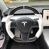 FACIA Model 3 / Y Sport Round Carbon Fiber Steering wheel  Style 41