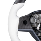 FACIA Model 3 / Y Sport Round Carbon Fiber Steering wheel  Style 41