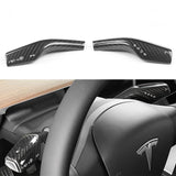FACIA TESERY Model 3 / Y Turn Signal Stalk Cover Dry Carbon Fiber Interior Mods