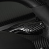 FACIA TESERY Model 3 / Y Turn Signal Stalk Cover Dry Carbon Fiber Interior Mods