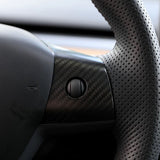 FACIA Model 3 / Y Steering Wheel Middle Trim Cover Carbon Fiber Interior Mods