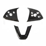 FACIA Model 3 / Y Steering Wheel Middle Trim Cover Carbon Fiber Interior Mods