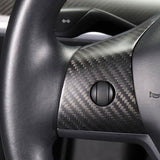 FACIA Model 3 / Y Steering Wheel Middle Trim Cover Carbon Fiber Interior Mods