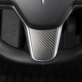 FACIA Model 3 / Y Steering Wheel Middle Trim Cover Carbon Fiber Interior Mods