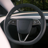 FACIA Model 3 / Y Steering Wheel Middle Trim Cover Carbon Fiber Interior Mods