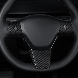 FACIA Model 3 / Y Steering Wheel Patch Carbon Fiber Interior Mods