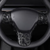 FACIA Model 3 / Y Steering Wheel Patch Carbon Fiber Interior Mods