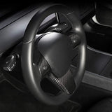 FACIA Model 3 / Y Steering Wheel Patch Carbon Fiber Interior Mods