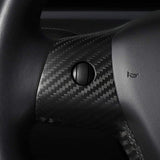 FACIA Model 3 / Y Steering Wheel Patch Carbon Fiber Interior Mods